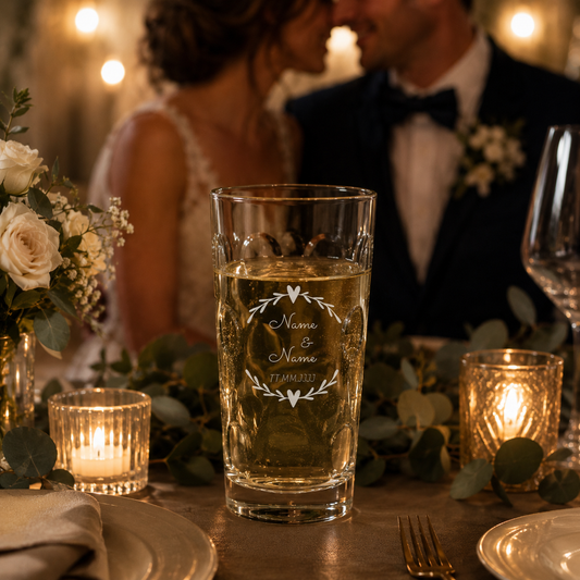 Böckling Dubbeglas mit Gravur zur Hochzeit – personalisierte Motive im Überblick, spülmaschinenfest