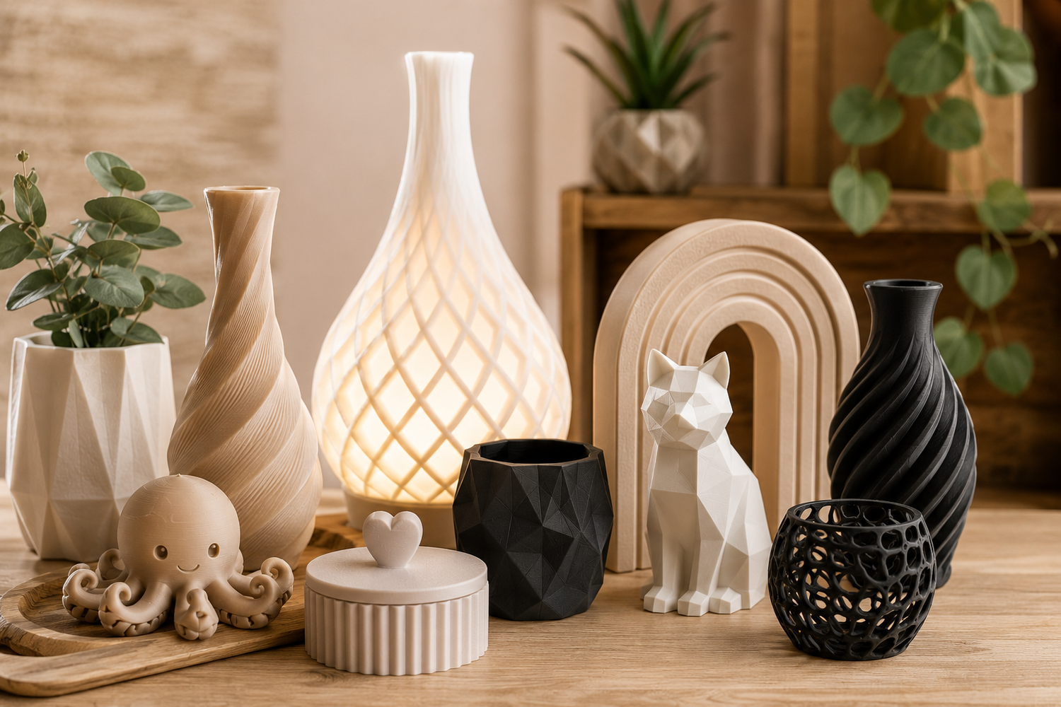 3d Druck Geschenkidee, Schriftzüge aus dem 3D Drucker, Willkommen Zuhause