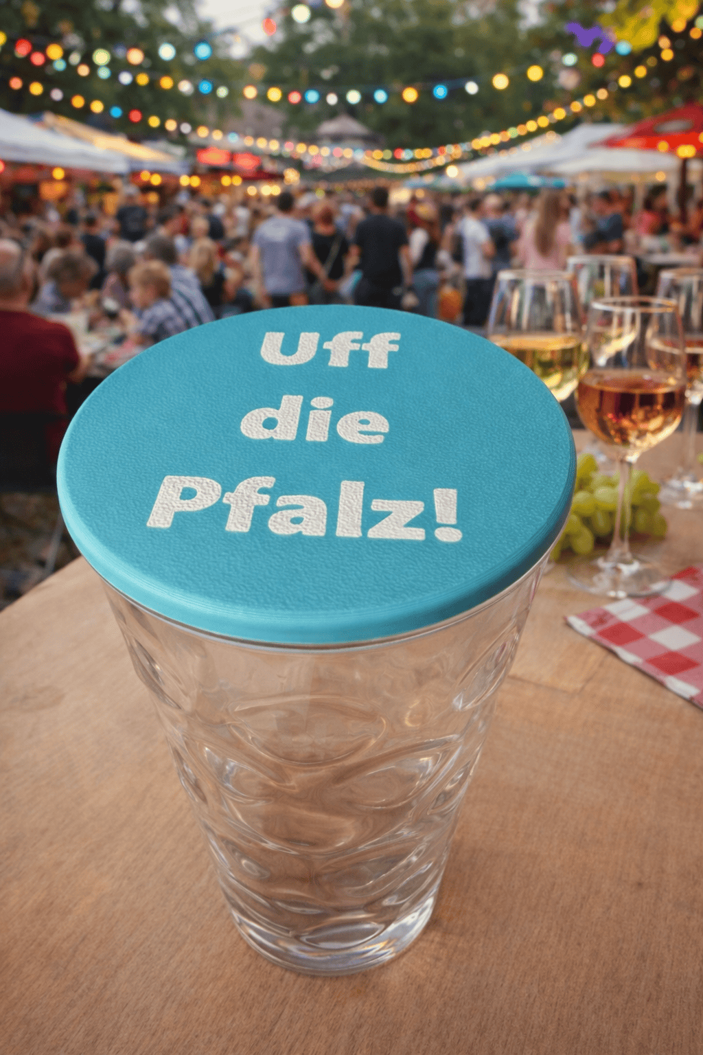 Dubbeglas Deckel mit Namen oder Spruch personalisierbar