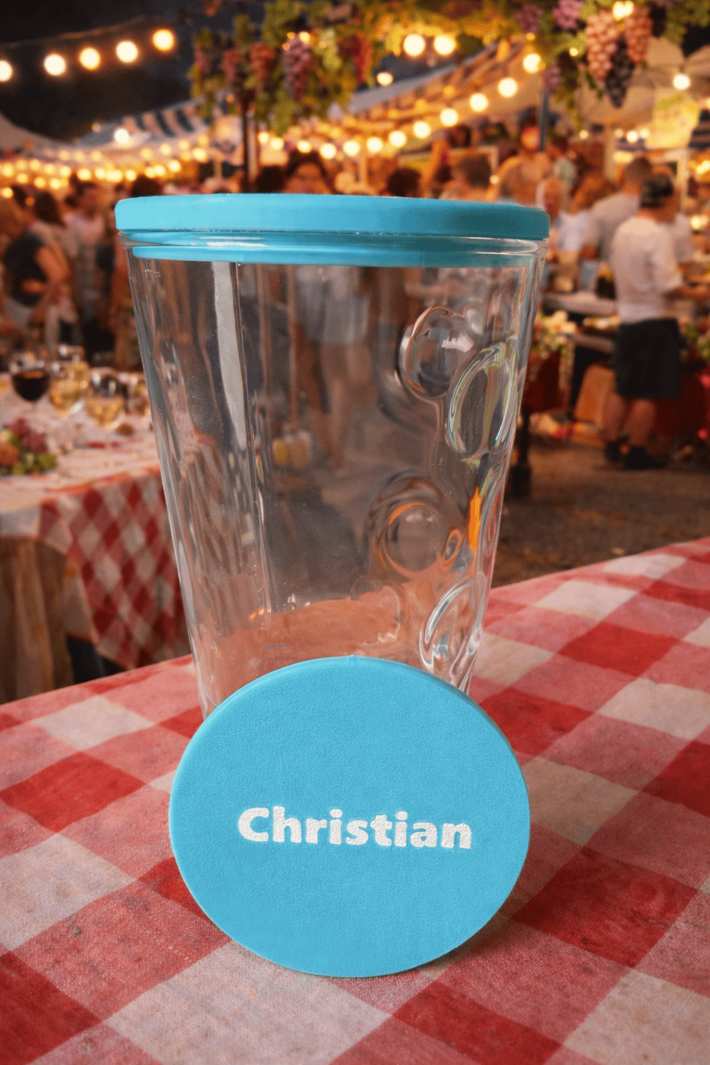 Dubbeglas Untersetzer. Mit personalisierbarem Namen
