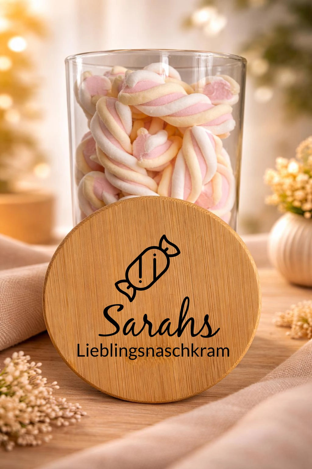 Geschenkglas personalisiert - Lieblingsnaschkram mit Namen 