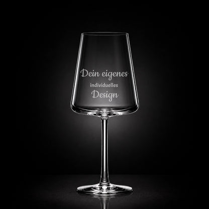Rotweinglas mit deiner eigenen Gravur, personalisiert, spülmaschinenfest und einzigartig wie du - Dein eigenes Design