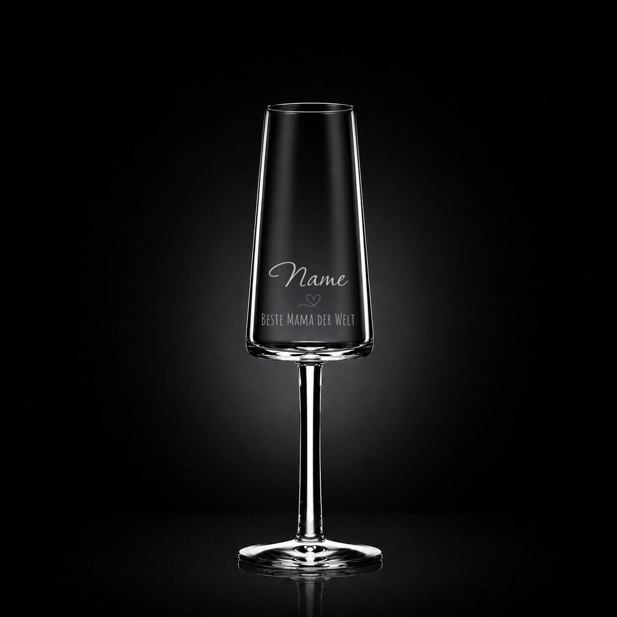 Stölzle Lausitz Sektglas mit deiner eigenen Gravur, personalisiert, spülmaschinenfest und einzigartig wie du - Beste Mama der Welt