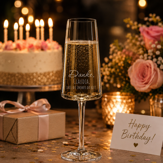 Stölzle Lausitz Sektglas mit Gravur als Geschenk – personalisierte Sprüche im Überblick