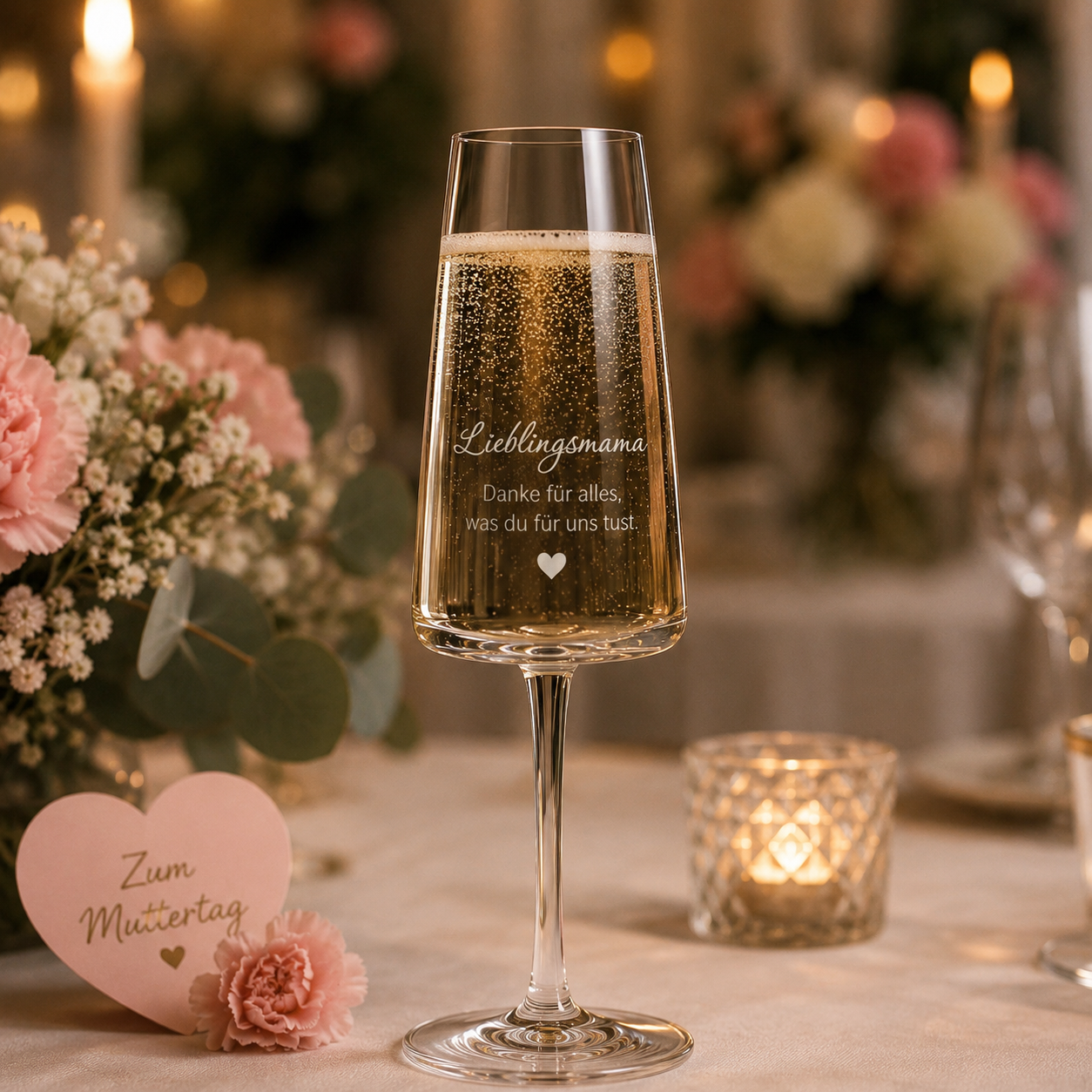 Stölzle Lausitz Sektglas mit Gravur zum Muttertag – personalisierte Mama-Sprüche im Überblick