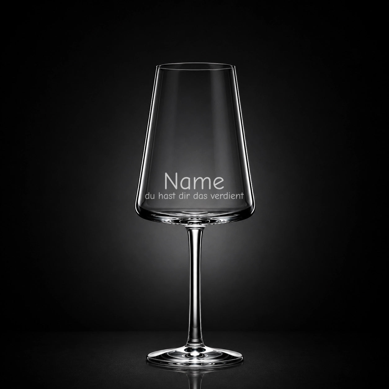 Stölzle Weißweinglas 400ml mit Gravur – [Name] du hast dir das verdient – personalisiertes Geschenk