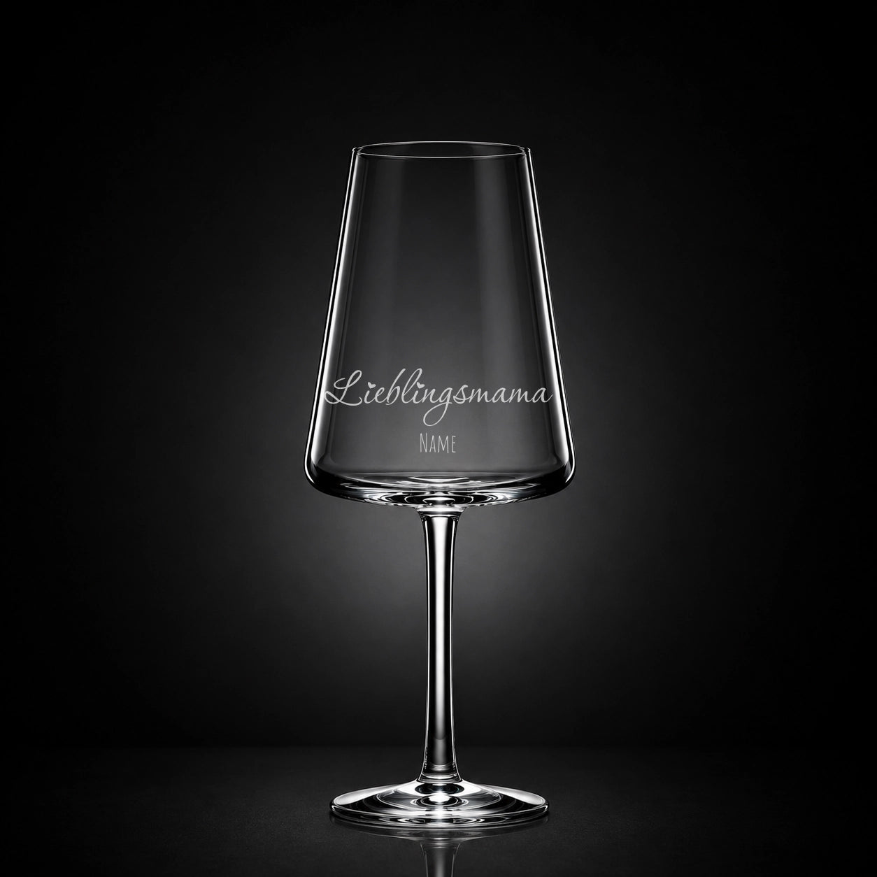Weißweinglas mit deiner eigenen Gravur, personalisiert, spülmaschinenfest und einzigartig wie du - Lieblingsmama