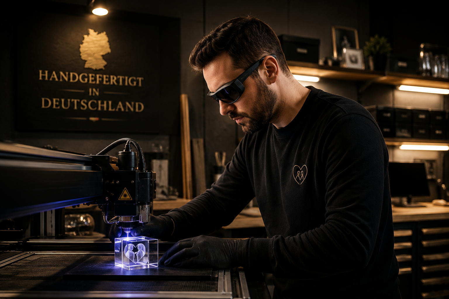 ha1pe.de Werkstatt mit UV-Laser