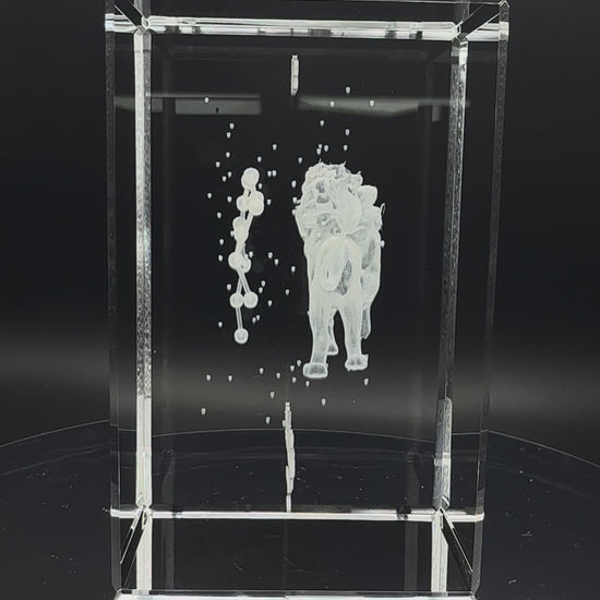 3D Kristall Sternzeichen Löwe - Video