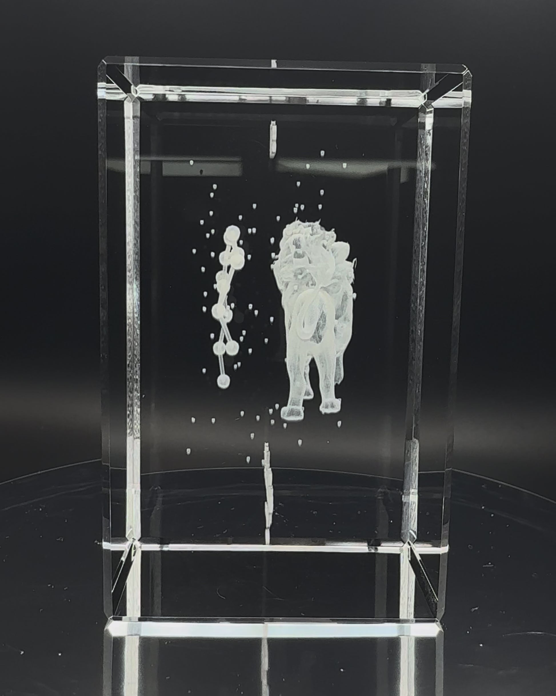 3D Kristall Sternzeichen Löwe - Video