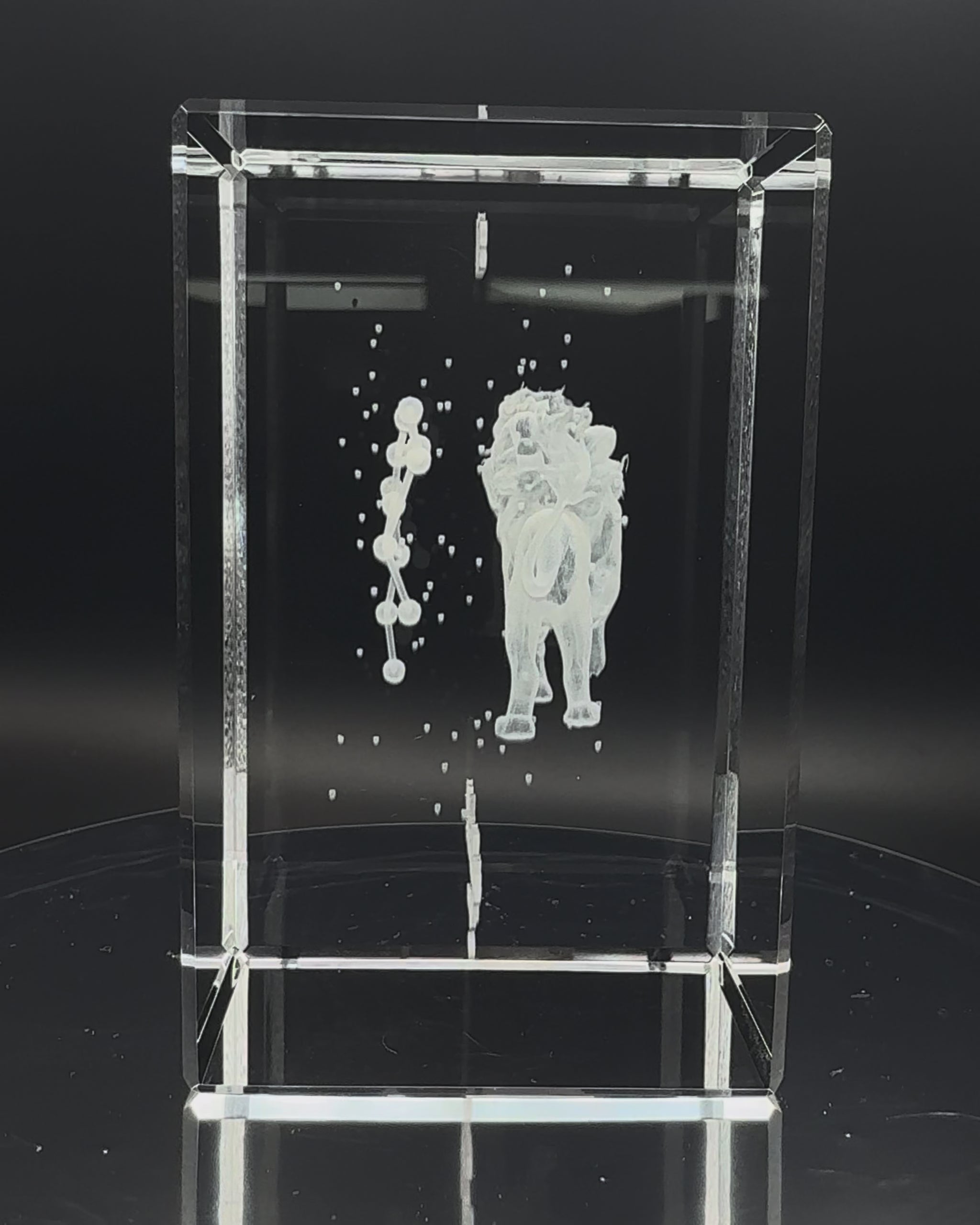 3D Kristall Sternzeichen Löwe - Video