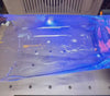 Dubbeglas in der Herstellung unter dem UV-Laser